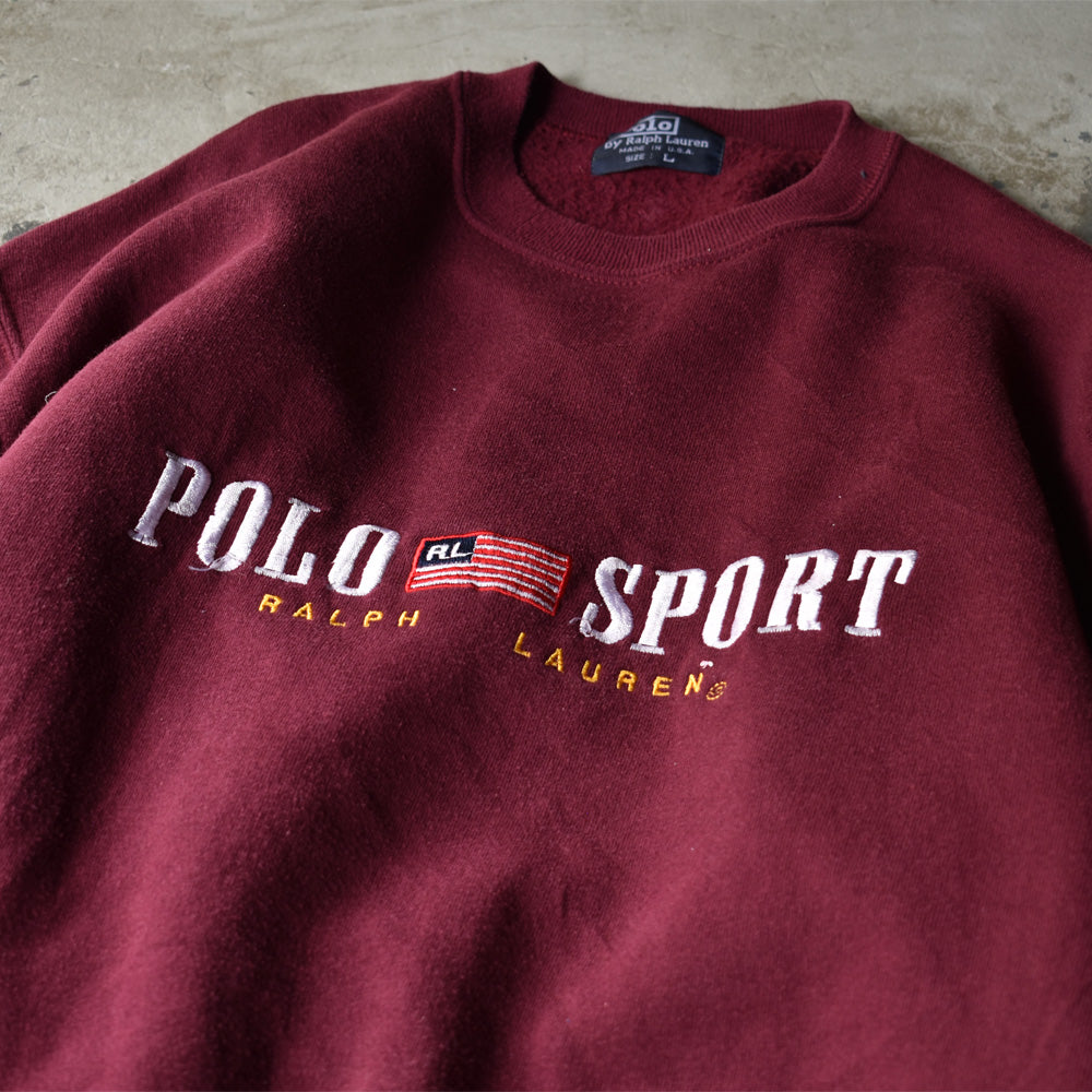 90's　ブートレグ Polo Ralph Lauren/ポロ ラルフ ローレン logo刺繍 スウェット　USA製　220923
