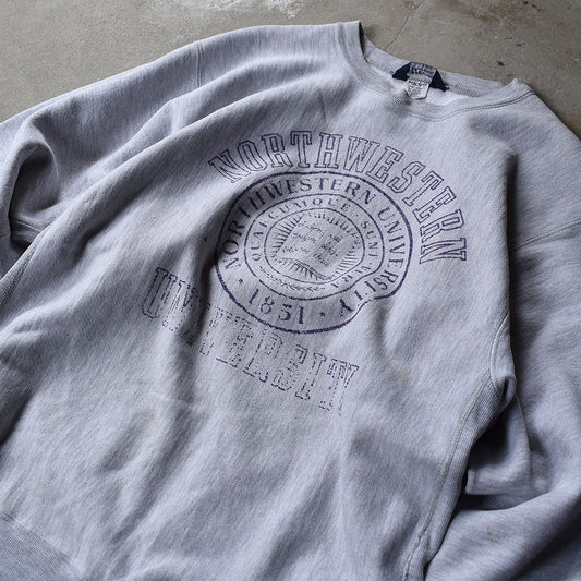 90’s LANDS' END×Champion Wネーム!“NORTHWESTERN” RWスウェット 221019