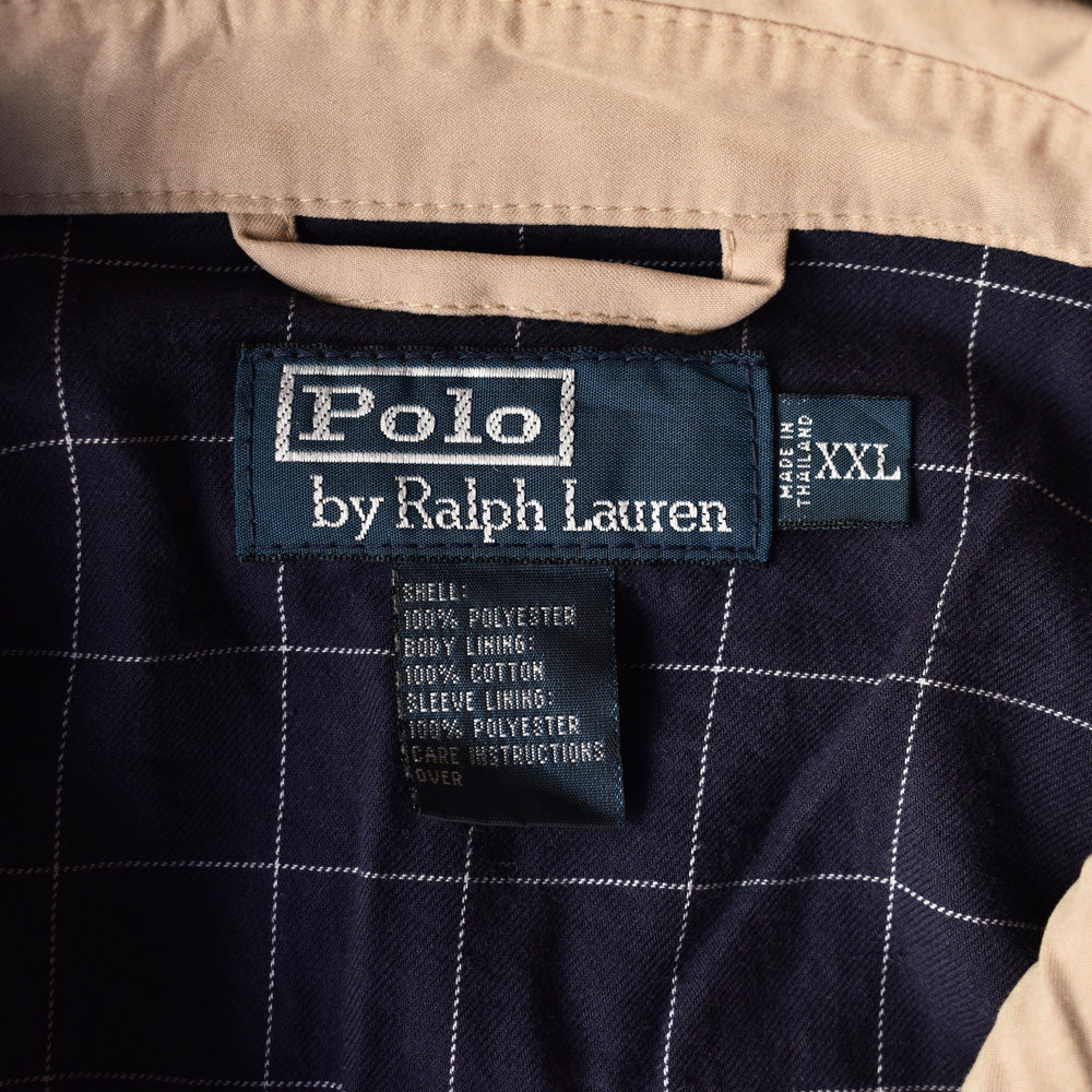 90's　Polo Ralph Lauren/ポロ ラルフローレン  XXL！ チェックライナー スイングトップジャケット　230421