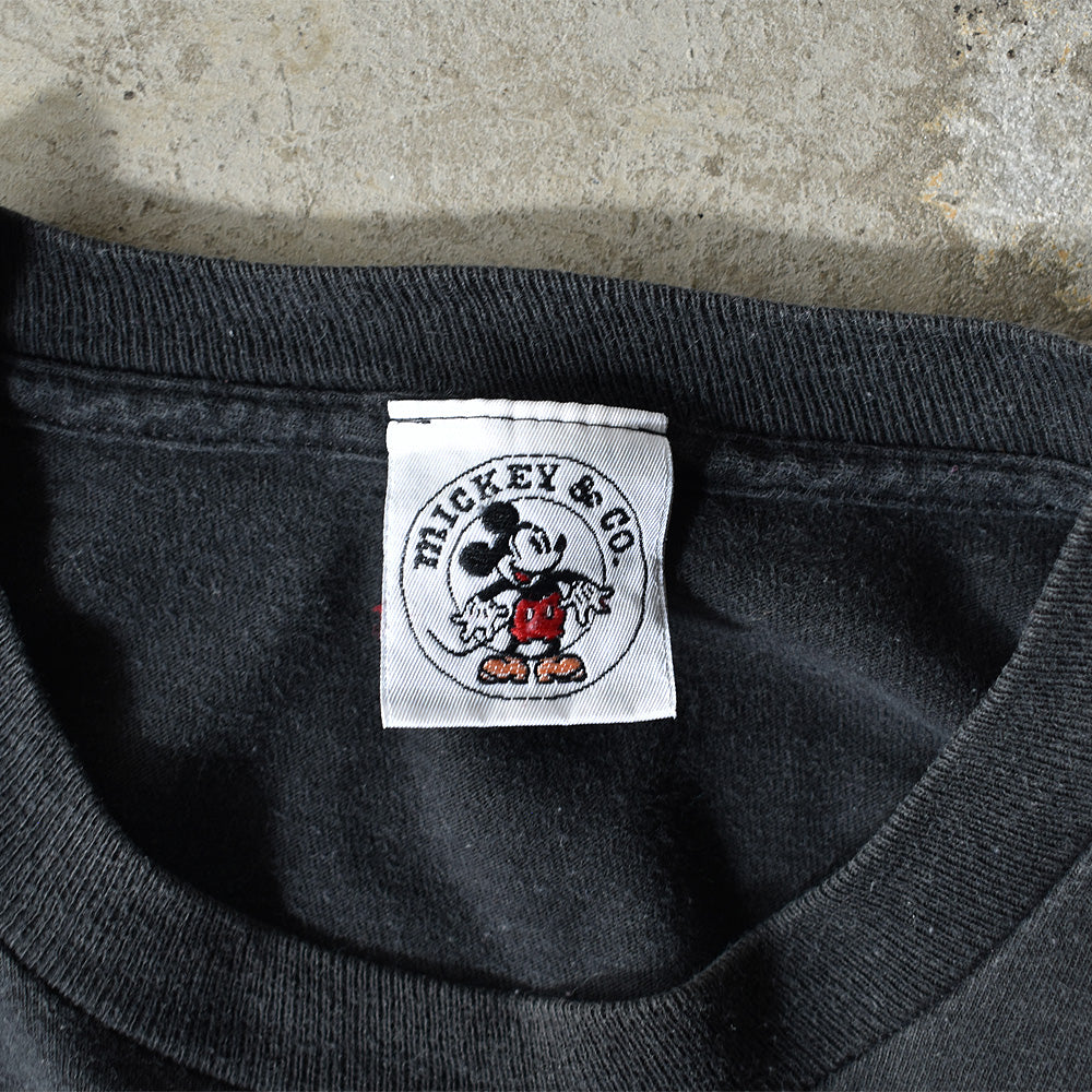 90’s　Disney/ディズニー ”MICKEY” 刺繍 Tee　USA製　220729