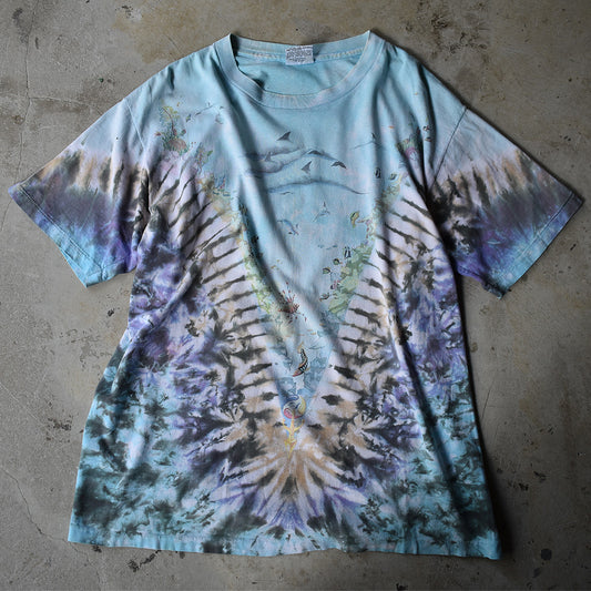90’s LIQUID BLUE/リキッド・ブルー ”sea animals” アニマルプリントTee USA製 220814