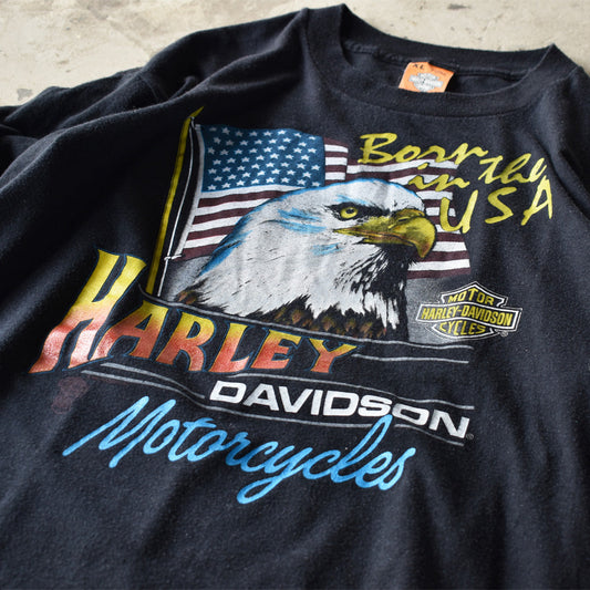 80's　Harley-Davidson/ハーレーダビッドソン ”Born in the USA” Tee　USA製　220611
