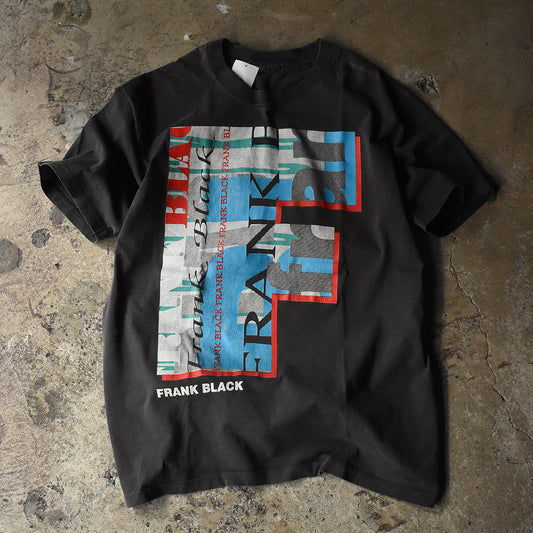 90's Frank Black "F/B Typographic Overprint" Pixies ロック Tシャツ 230213H