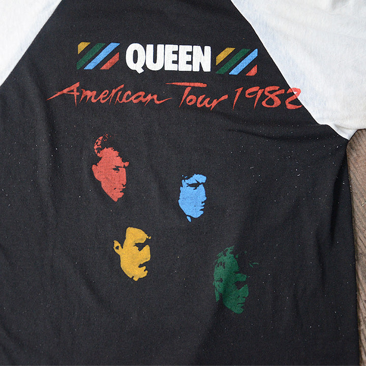 80's　QUEEN/クイーン　アメリカツアー ラグランTシャツ　コピーライト入り　USA製