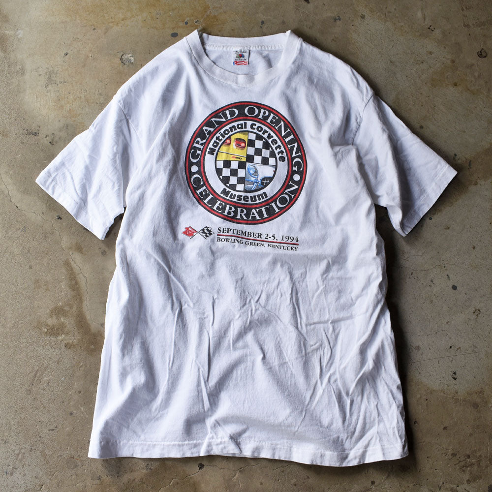 90’s　“National Corvette Museum” レーシング Tシャツ　USA製　230420