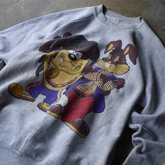 90’s Looney Tunes タズ&バッグバニー キャラクター スウェット 221014