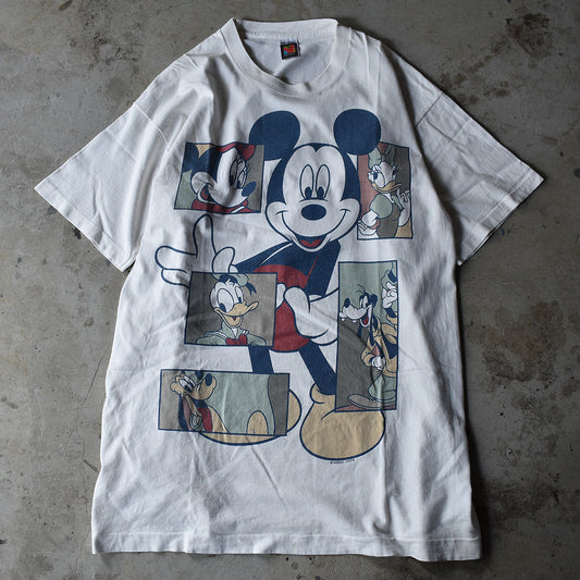 90’s　Disney/ディズニー “MICKEY＆FRIENDS” Tee　USA製　220827