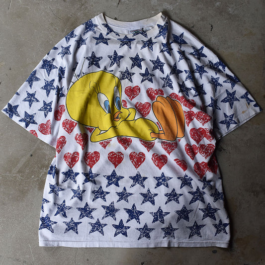 90’s Looney Tunes/ルーニー・テューンズ AOP!“TWEETY” Tee 220825