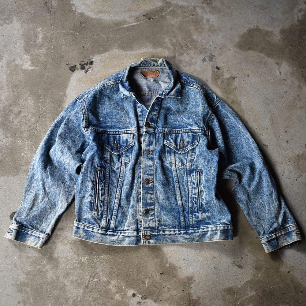 90s Levi's リーバイス ケミカルウォッシュ ブラック デニムジャケット