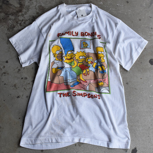 80’s The Simpsons ”FAMIRY BONDING” キャラクターTシャツ 220615