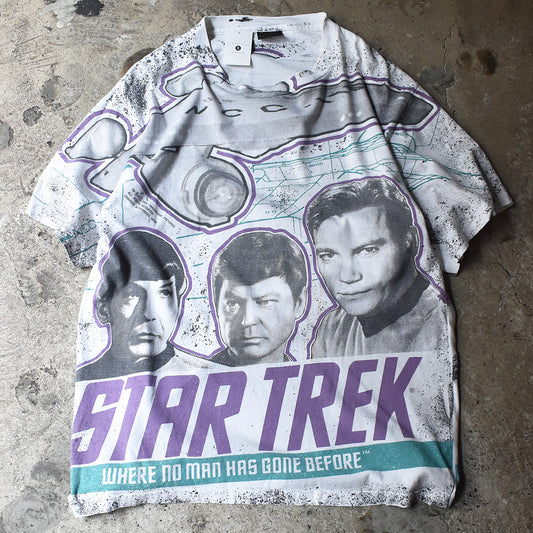 90's STAR TREK AOP! SF ドラマ ムービー Tシャツ USA製 220610H