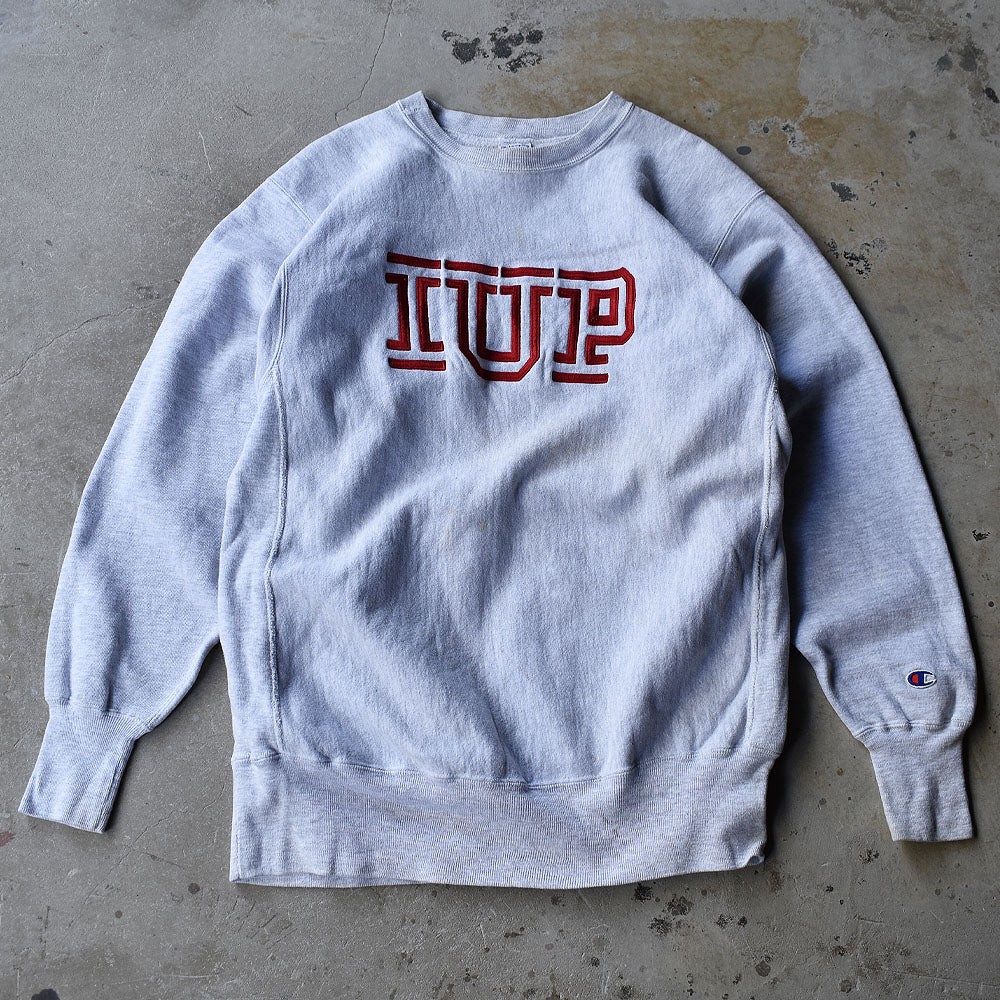 90's　Champion/チャンピオン “IUP” 刺繍ロゴ RWスウェット　221031