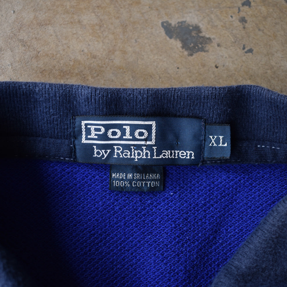 90’s　Polo Ralph Lauren/ポロ ラルフ ローレン マルチボーダー ポロシャツ　230417