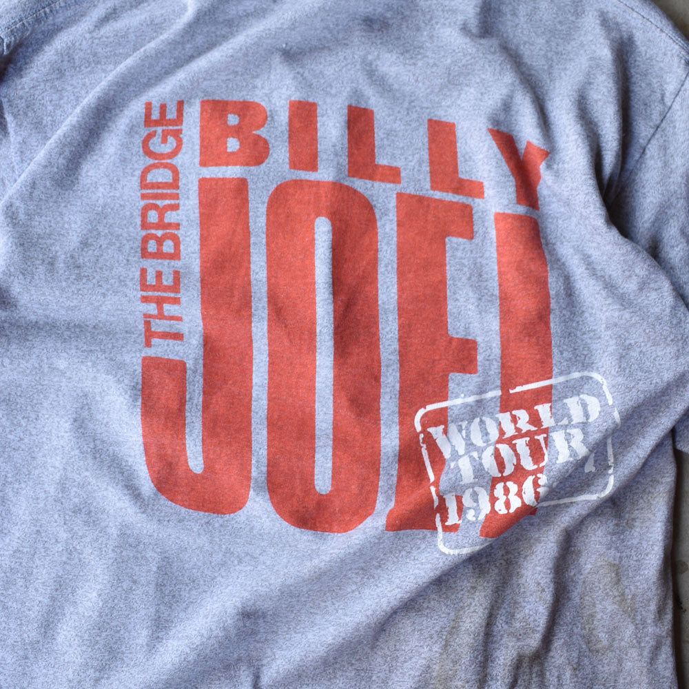 80's　Billy Joel　THE BRIDGE TOUR Tee　両面プリント　USA製　220504