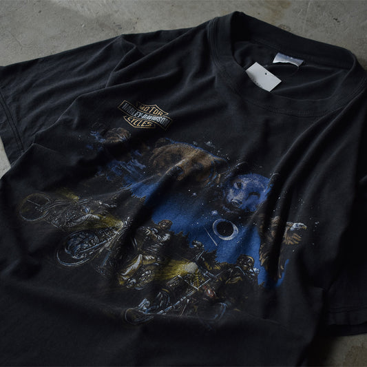 90’s Harley-Davidson/ハーレー・ダビッドソン ”animal and bike” Tee USA製 220813