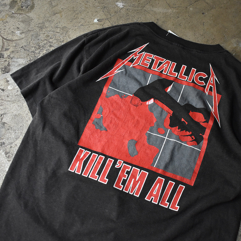 80's　 Metallica/メタリカ "Ride The Lightning/Kill 'Em All" Tee　220625H