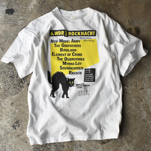 90's "6. WDR 1 Rocklife Rocknacht 1990" フェス ロック Tシャツ 220831H