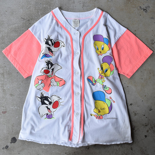90's　Looney Tunes/ルーニー・テューンズ ベースボールシャツ　220711