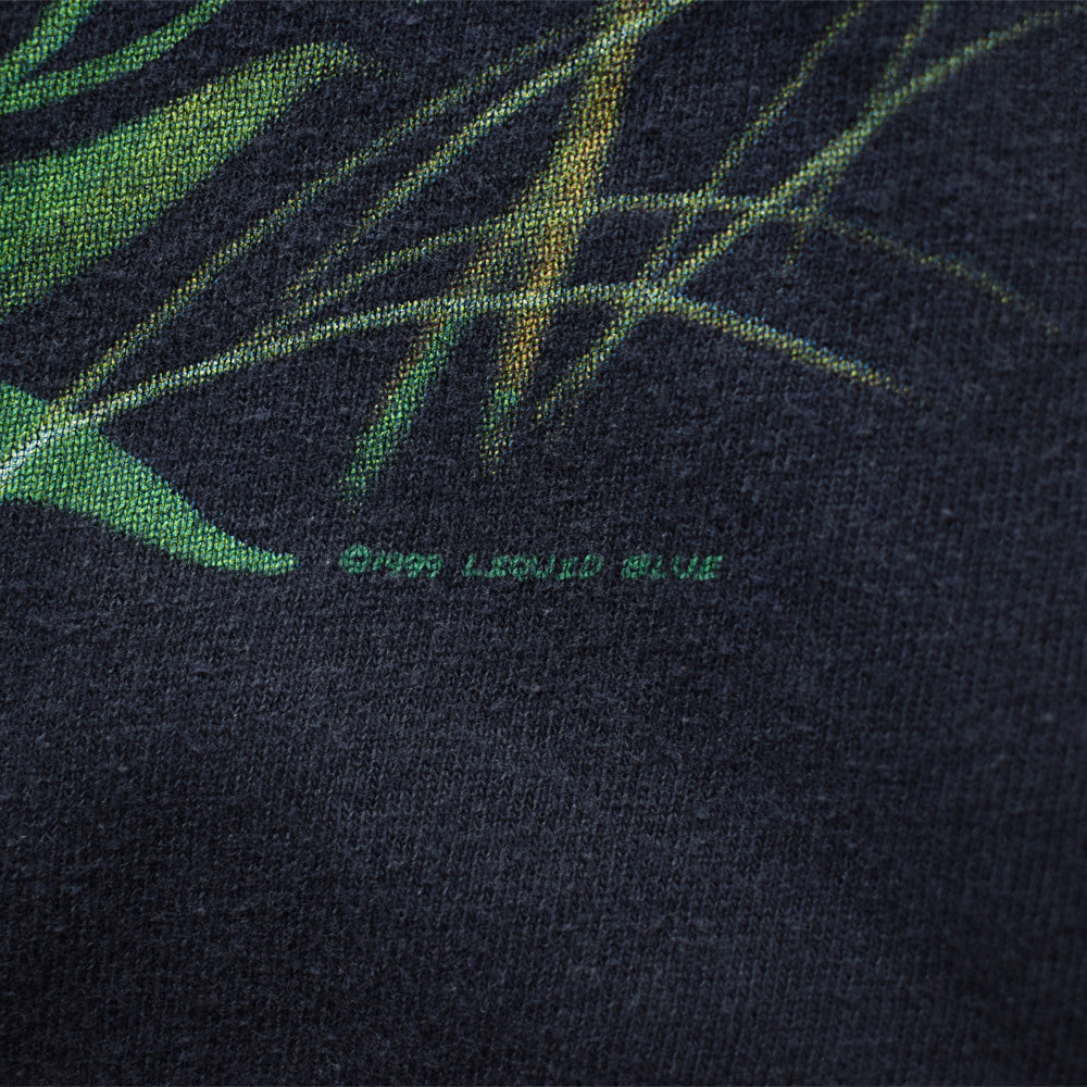 90's　LIQUID BLUE “Rainforest Cafe” ゴリラ アニマルプリント Tee　220902