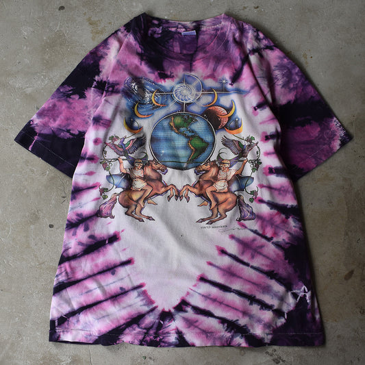 90's　アートTee “EARTH WARRIORS ”　USA製　220721