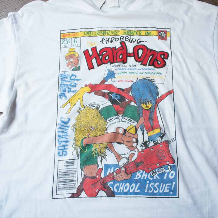 80's　Hard-Ons　"Dickcheese Comics"　Tシャツ　