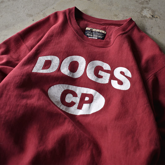 Y2K Champion "DOGS CP" 2段プリント RWスウェット 221025