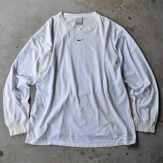 Y2K NIKE/ナイキ center swoosh logo! L/S Tee USA製 220709H