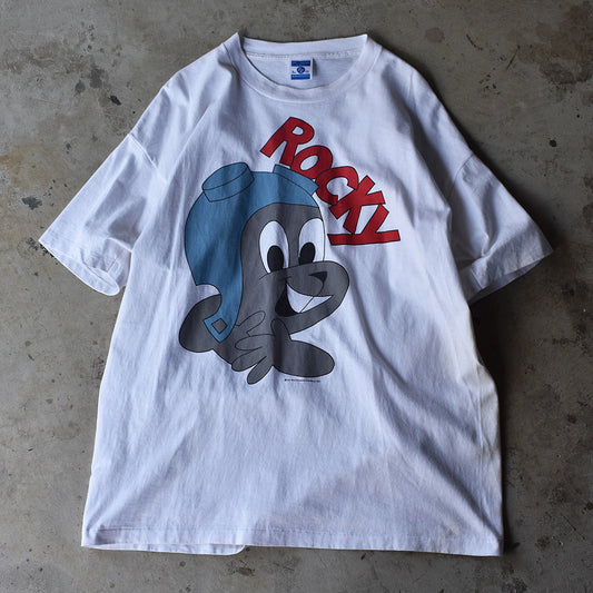90's The Adventures of Rocky and Bullwinkle and Friends/ロッキーとブルウィンクルの大冒険 “Rocky” アニメ Tee USA製 220720