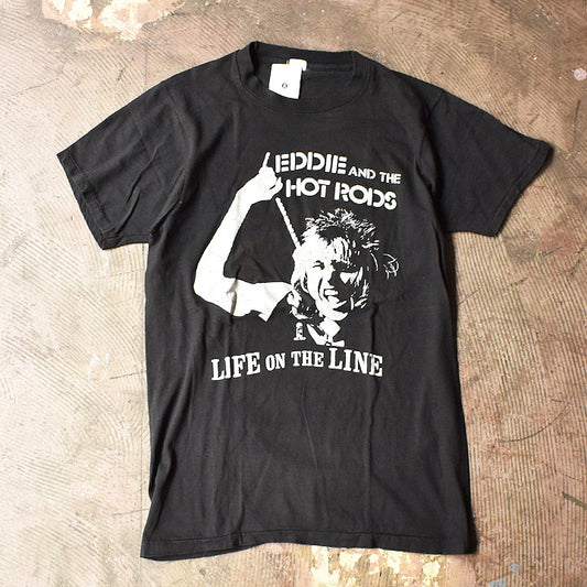 80's Eddie and the Hot Rods/エディー・＆・ザ・ホット・ロッズ　"Life on the Line" Tシャツ　USA製　