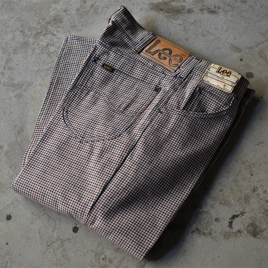 70's デッドストック! Lee 200 ブーツカット フレア チェックパンツ USA製 220916