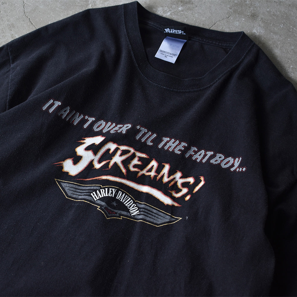 Y2K　Harley Davidson/ハーレー・ダビッドソン ”SCREAMS！” Tee　USA製　220718H