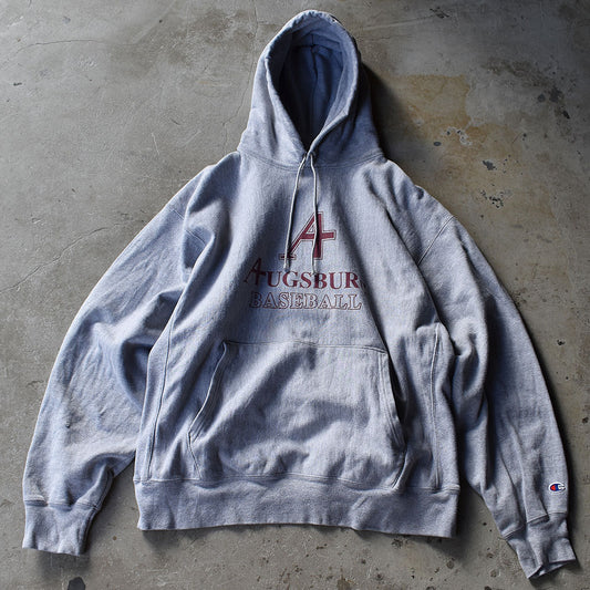 Y2K Champion/チャンピオン “AUGSBUR BASEBALL” 3段プリント RWパーカー 221211