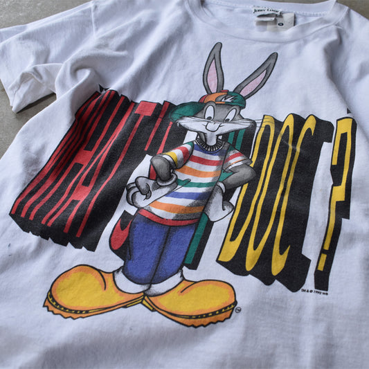 90's　Looney Tunes/ルーニー・テューンズ “WHAT'S UP DOC?” Tee　USA製　220706