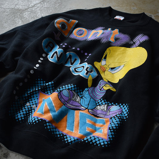 90’s デッドストック! Looney Tunes “don't annoy me” スウェット USA製 221008
