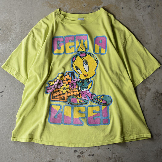 90's　Looney Tunes/ルーニー・テューンズ ”GET A LIFE” Tee　USA製　220703