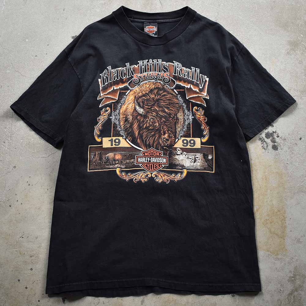 90’s Harley-Davidson “Black Hills Rally STURGIS” 両面プリント Tシャツ USA製 220826