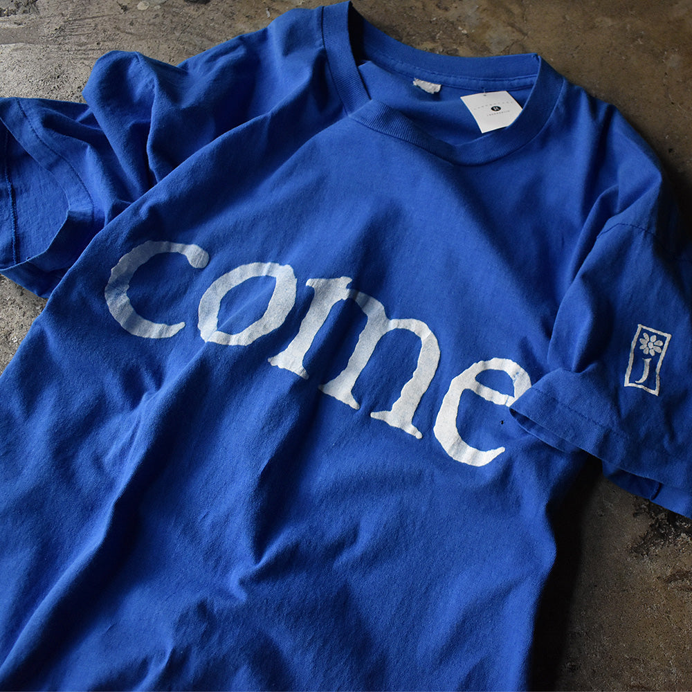 ジェイムス Come Home 両面 袖プリント Tシャツ 1990年 ブルー ヴィンテージ