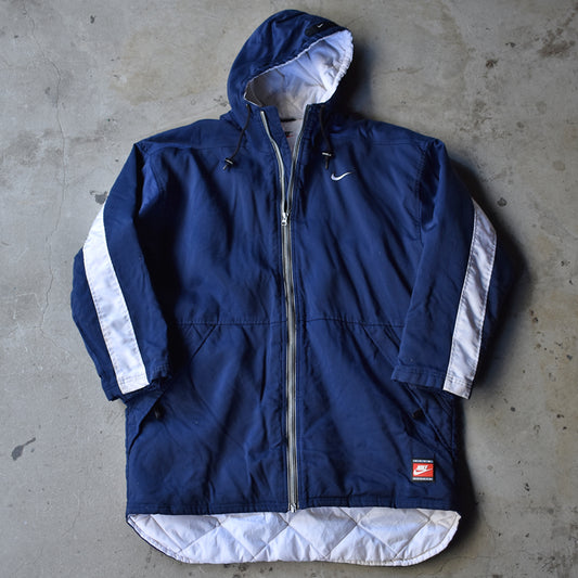 90's NIKE Back Swoosh！ フード ベンチコート 230126