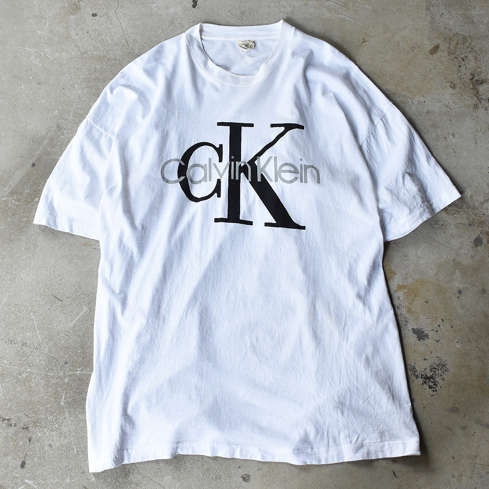カルバン・クライン CKロゴ Tシャツ 1980年〜 ホワイト ヴィンテージ