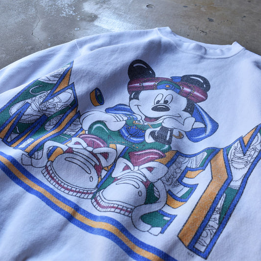 90's Disney/ディズニー “Mickey” スウェット USA製 230410