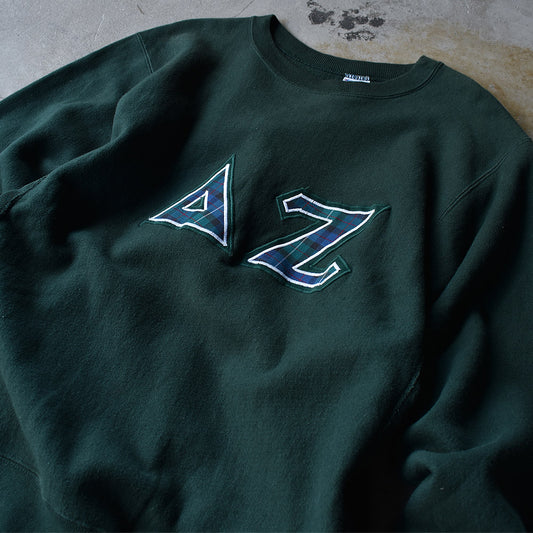 90’s Champion “ΔΖ” ワッペン刺繡 RWスウェット USA製 221021