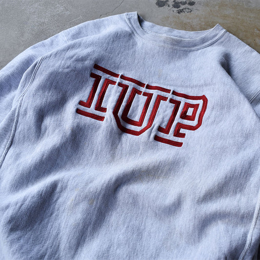 90's　Champion/チャンピオン “IUP” 刺繍ロゴ RWスウェット　221031