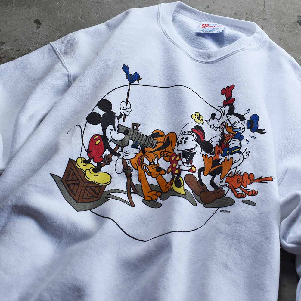 90's　Disney/ディズニー ”Mickey＆Friends” スウェット　USA製　220908