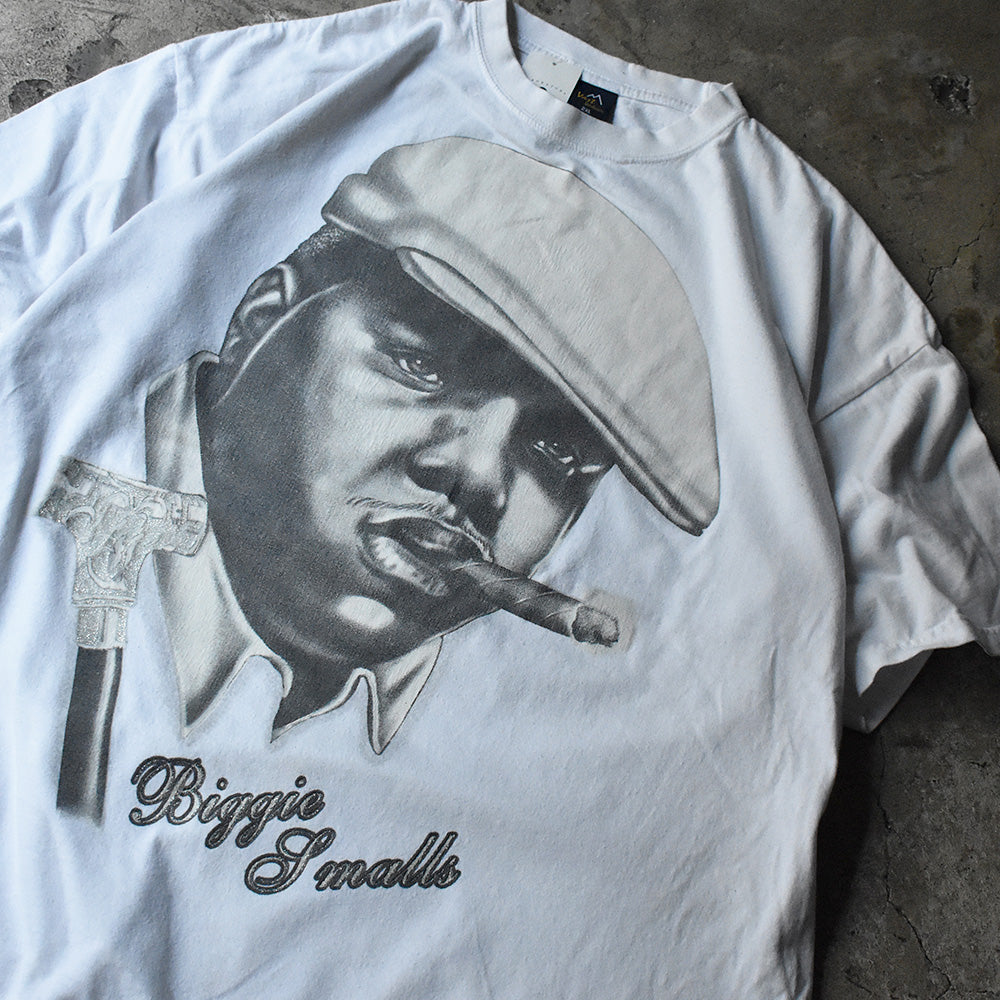 90's～　The Notorious B.I.G./ノトーリアス・B.I.G. オーバープリント Rap Tee　220716H