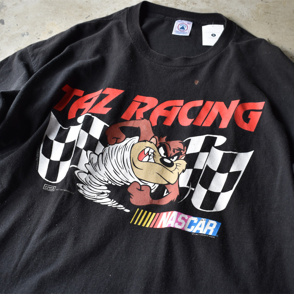 90's　Looney Tunes/ルーニー・テューンズ ”TAZ RACING” NASCAR レーシング Tee　220816