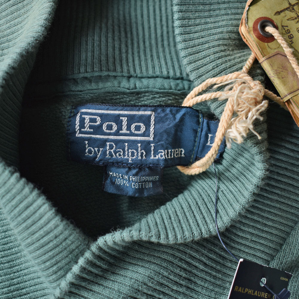 デッドストック！ Polo Ralph Lauren/ポロ ラルフローレン ショールカラー プルオーバー　230303