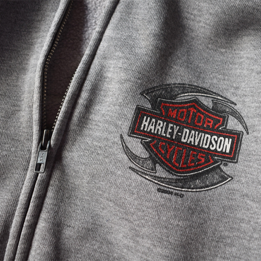 Y2K　Harley Davidson/ハーレー・ダビッドソン トランプ！ フルジップ パーカー