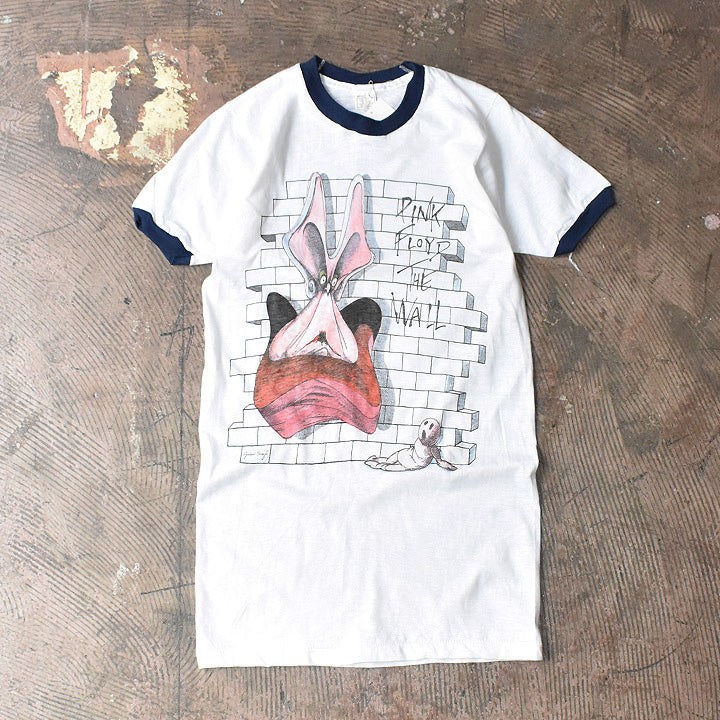 ピンク・フロイド The Wall ツアー リンガーTシャツ 80年代初期 デッドストック ヴィンテージ