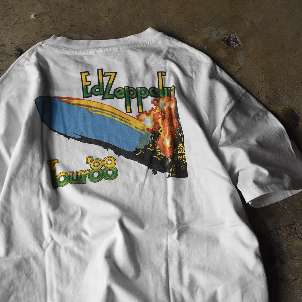 レッド・ツェッペリン Ed Zeppelin Tour'88 ブートレグ Tシャツ 80年代〜 ヘインズ USA製 ヴィンテージ