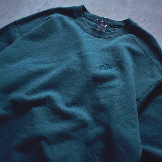 90’s NIKE 刺繍ロゴ GRN スウェット USA製 221124